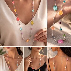 Multicolor Gemstone Necklace